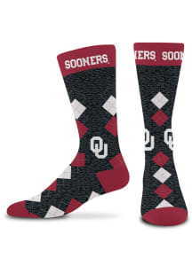 Oklahoma Sooners Fan Nation Mens Argyle Socks
