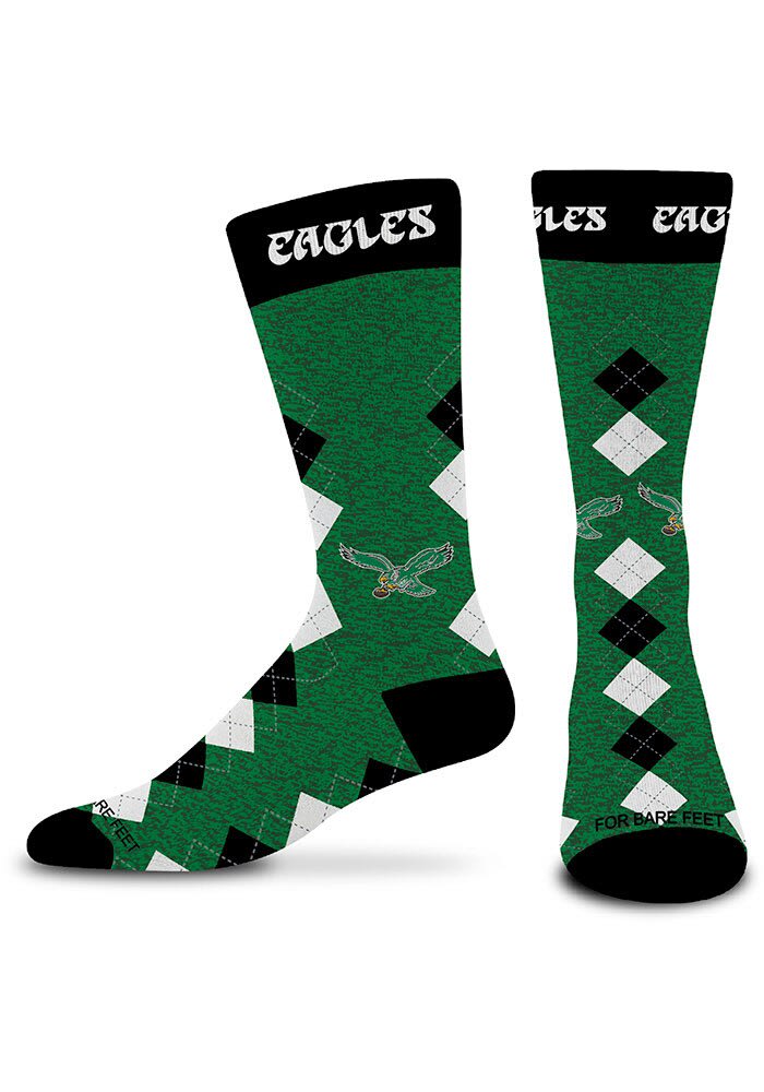 Philadelphia Eagles Fan Nation Mens Argyle Socks