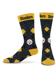 Pittsburgh Steelers Fan Nation Mens Argyle Socks