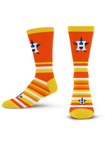 Houston Astros Lotta Stripe Mens Crew Socks