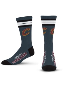 Cleveland Cavaliers 4 Stripe Duece Mens Crew Socks