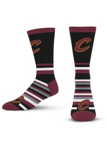 Cleveland Cavaliers Lotta Stripe Mens Crew Socks