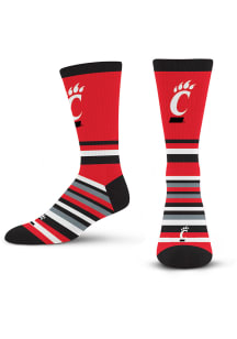 Cincinnati Bearcats Lotta Stripe Mens Crew Socks