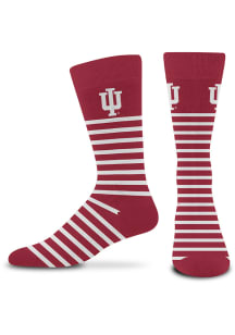 Indiana Hoosiers Thin Stripe Mens Dress Socks