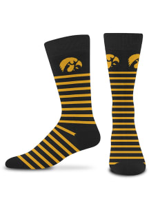 Iowa Hawkeyes Thin Stripe Mens Dress Socks