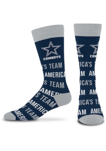 Dallas Cowboys Word Repeat Mens Dress Socks