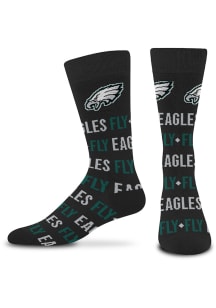 Philadelphia Eagles Word Repeat Mens Dress Socks