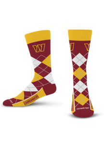 Washington Commanders Calf Logo Mens Argyle Socks