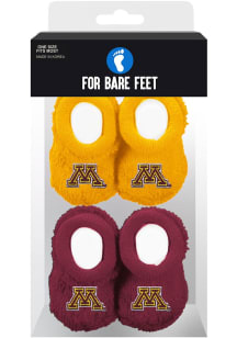 2pk Minnesota Golden Gophers Baby Bootie Boxed Set - Red