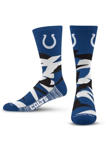 Indianapolis Colts Blue Shattered Youth Crew Socks