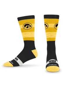 Disruptor Iowa Hawkeyes Mens Crew Socks - Yellow