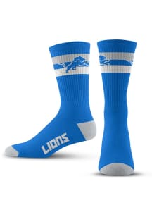 Detroit Lions 2 Stripe Mens Crew Socks