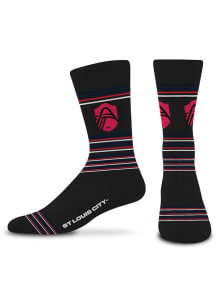 St Louis City SC 525 Skinny Stripes Mens Dress Socks