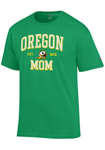 Champion Oregon Ducks Green EST Date Mom Jersey Short Sleeve T Shirt