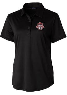 Cutter and Buck Toronto FC Womens Black Prospect Short Sleeve Polo Shirt