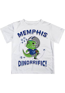 Vive La Fete Memphis Tigers Infant Dino-Riffic Short Sleeve T-Shirt White