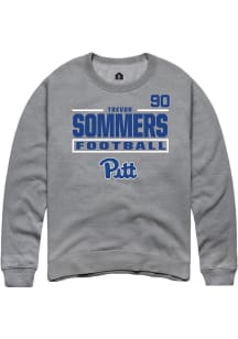 Trevor Sommers Rally Mens Graphite Pitt Panthers NIL Stacked Box Player Crew