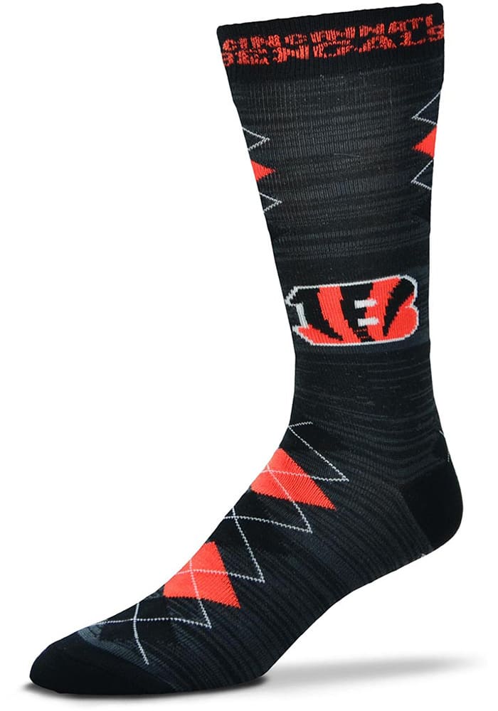 Cincinnati Bengals Fan Nation Mens Argyle Socks