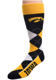 Iowa Hawkeyes Calf Logo Mens Argyle Socks