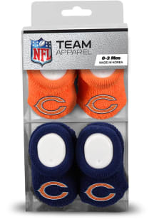 Chicago Bears 2pk Baby Bootie Boxed Set
