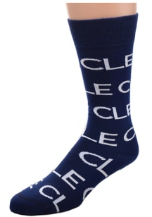 Cleveland Allover Repeat Mens Dress Socks