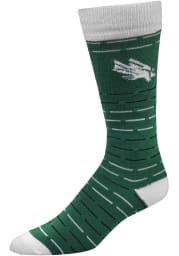 North Texas Mean Green Dash Stripe Mens Dress Socks