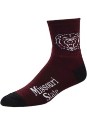Missouri State Bears Team Color Mens Quarter Socks