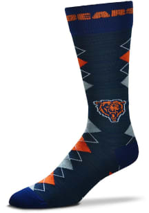 Chicago Bears Fan Nation Mens Argyle Socks