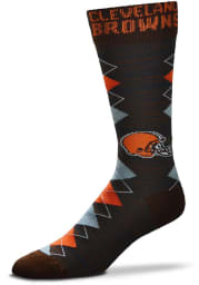 Cleveland Browns Fan Nation Mens Argyle Socks