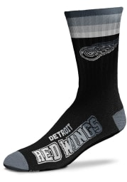 Detroit Red Wings Platinum Deuce Mens Crew Socks
