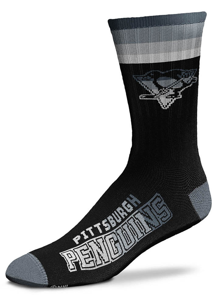 Pittsburgh Penguins Platinum Deuce Mens Crew Socks