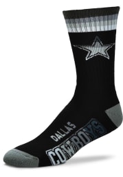 Dallas Cowboys Black Platinum Deuce Youth Crew Socks