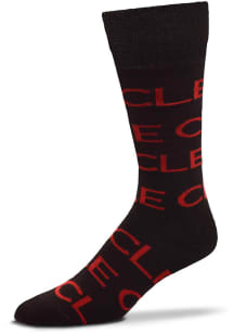 Cleveland Cle Allover Mens Dress Socks