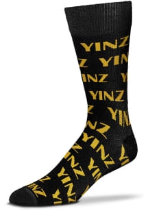 Pittsburgh Yinz Allover Mens Dress Socks