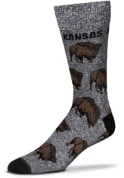 Kansas Buffalo Allover Mens Dress Socks