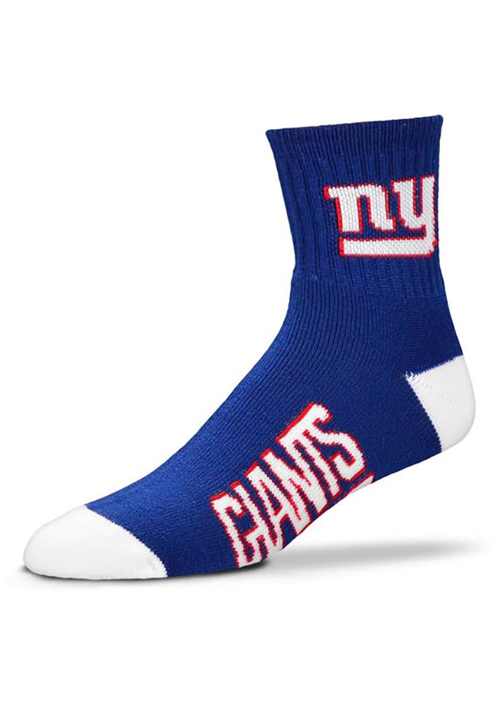 New York Giants Team Color Mens Quarter Socks