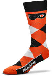 Philadelphia Flyers Team Logo Mens Argyle Socks