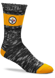Pittsburgh Steelers Alpine Stripes Womens Crew Socks