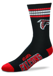 Atlanta Falcons 4 Stripe Deuce Mens Crew Socks