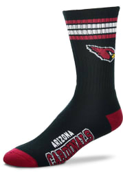 Arizona Cardinals 4 Stripe Deuce Mens Crew Socks