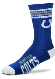 Indianapolis Colts 4 Stripe Deuce Mens Crew Socks