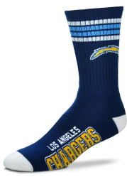 Los Angeles Chargers 4 Stripe Deuce Mens Crew Socks