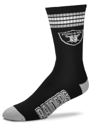 Las Vegas Raiders 4 Stripe Deuce Mens Crew Socks