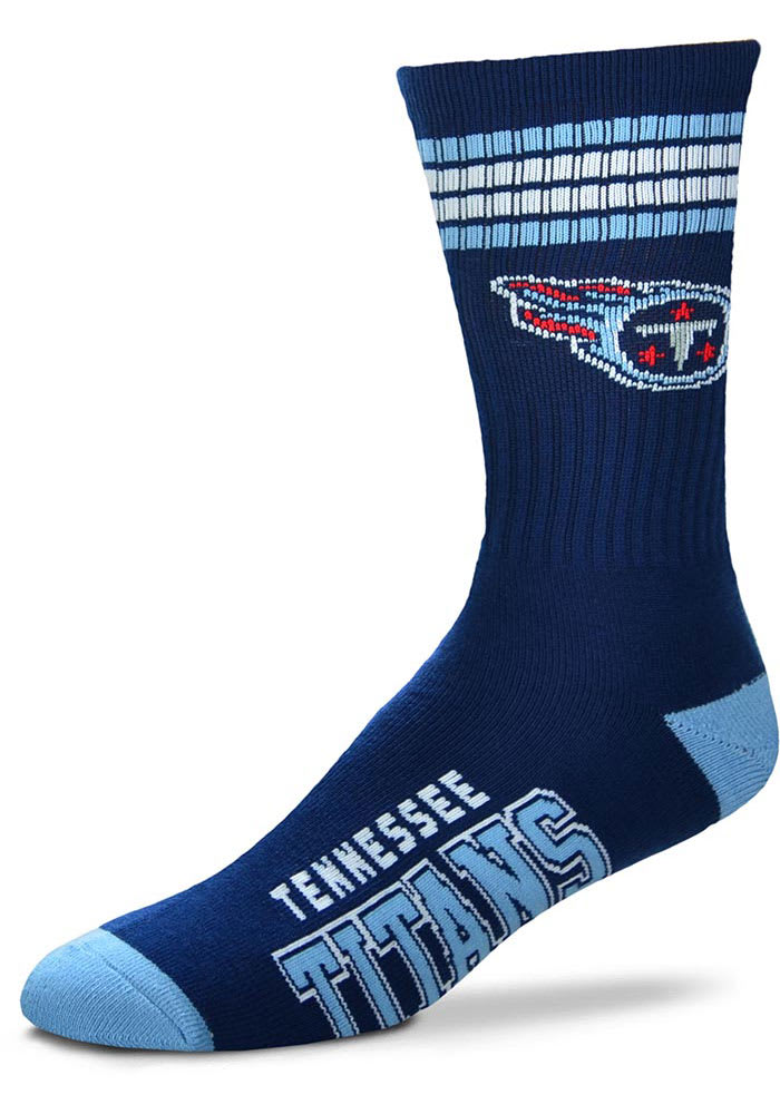 Tennessee Titans 4 Stripe Deuce Mens Crew Socks