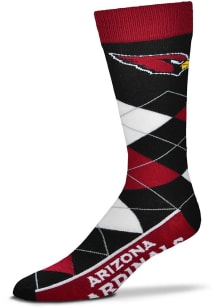 Arizona Cardinals Team Logo Mens Argyle Socks
