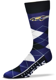 Baltimore Ravens Team Logo Mens Argyle Socks