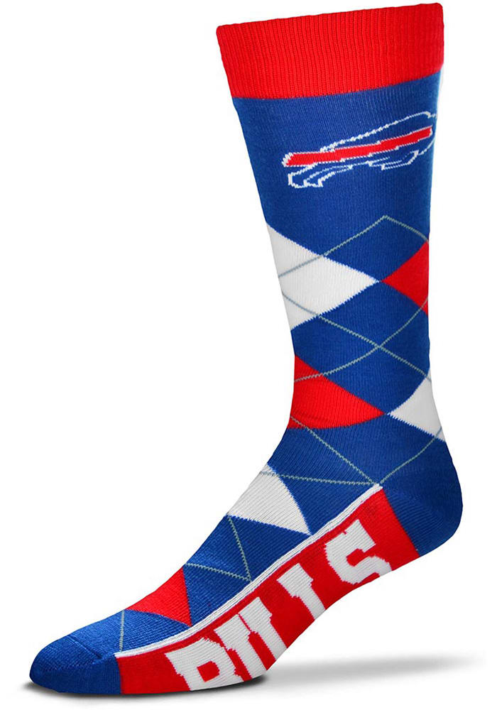 Buffalo Bills Team Logo Mens Argyle Socks
