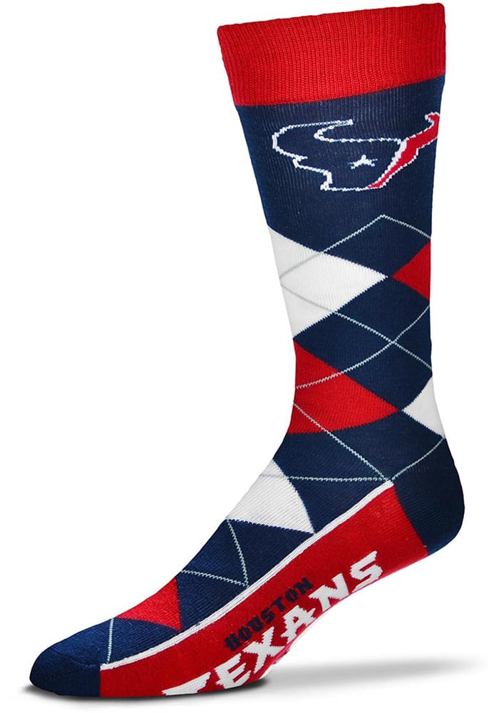 Houston Texans Team Logo Mens Argyle Socks