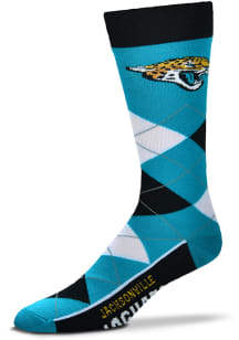 Jacksonville Jaguars Team Logo Mens Argyle Socks