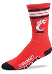 Cincinnati Bearcats Red 4 Stripe Deuce Youth Crew Socks